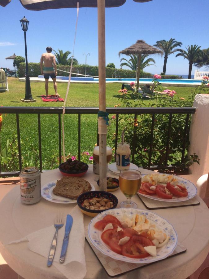Sea & Pool View Garden Apartment Las Palmeras Нерха Екстер'єр фото