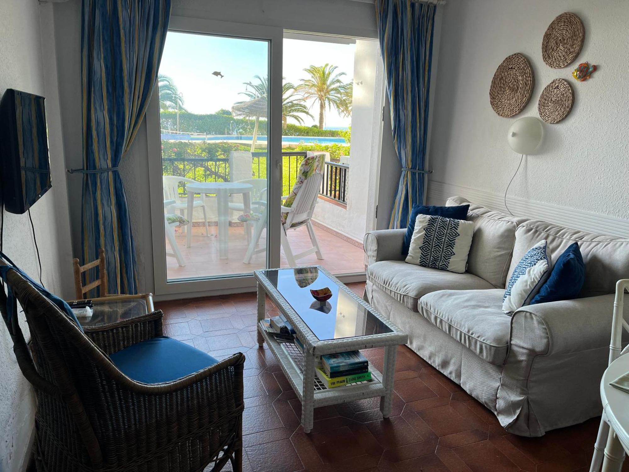Sea & Pool View Garden Apartment Las Palmeras Нерха Екстер'єр фото